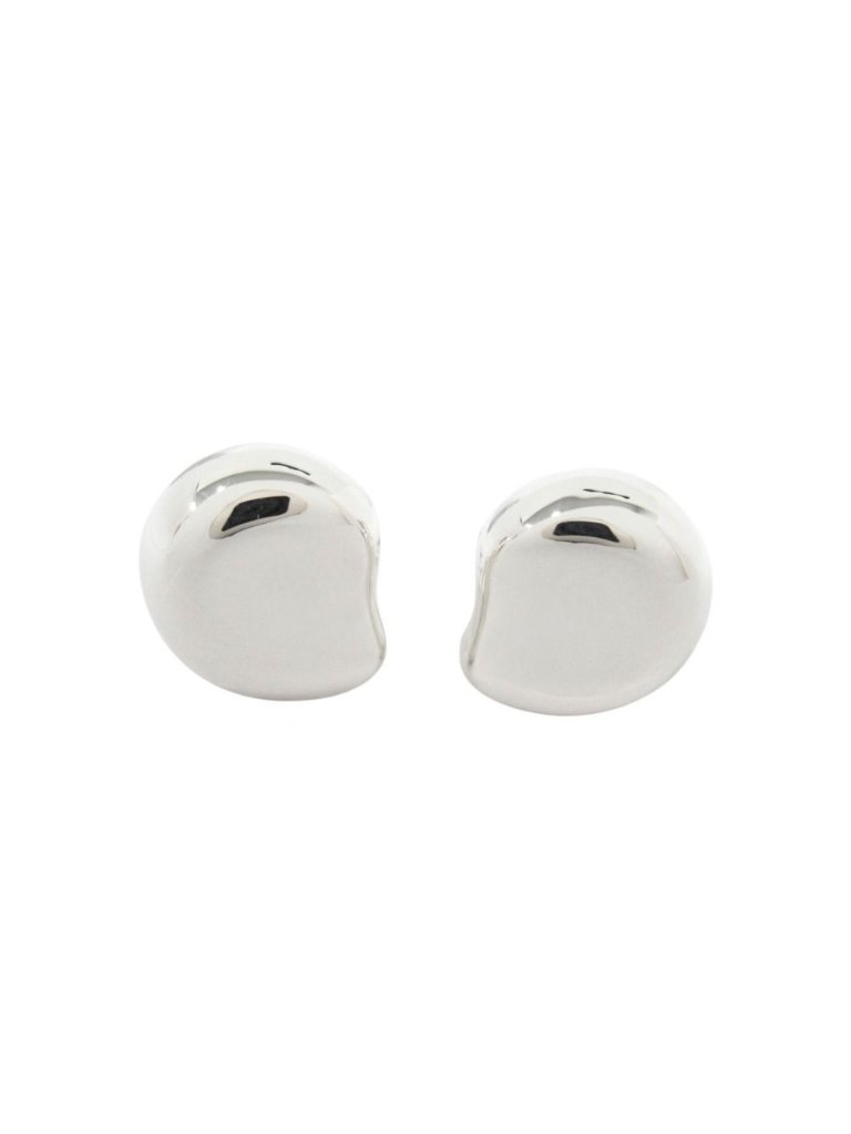 Tiffany & Co Polished Bean Earrings Silver